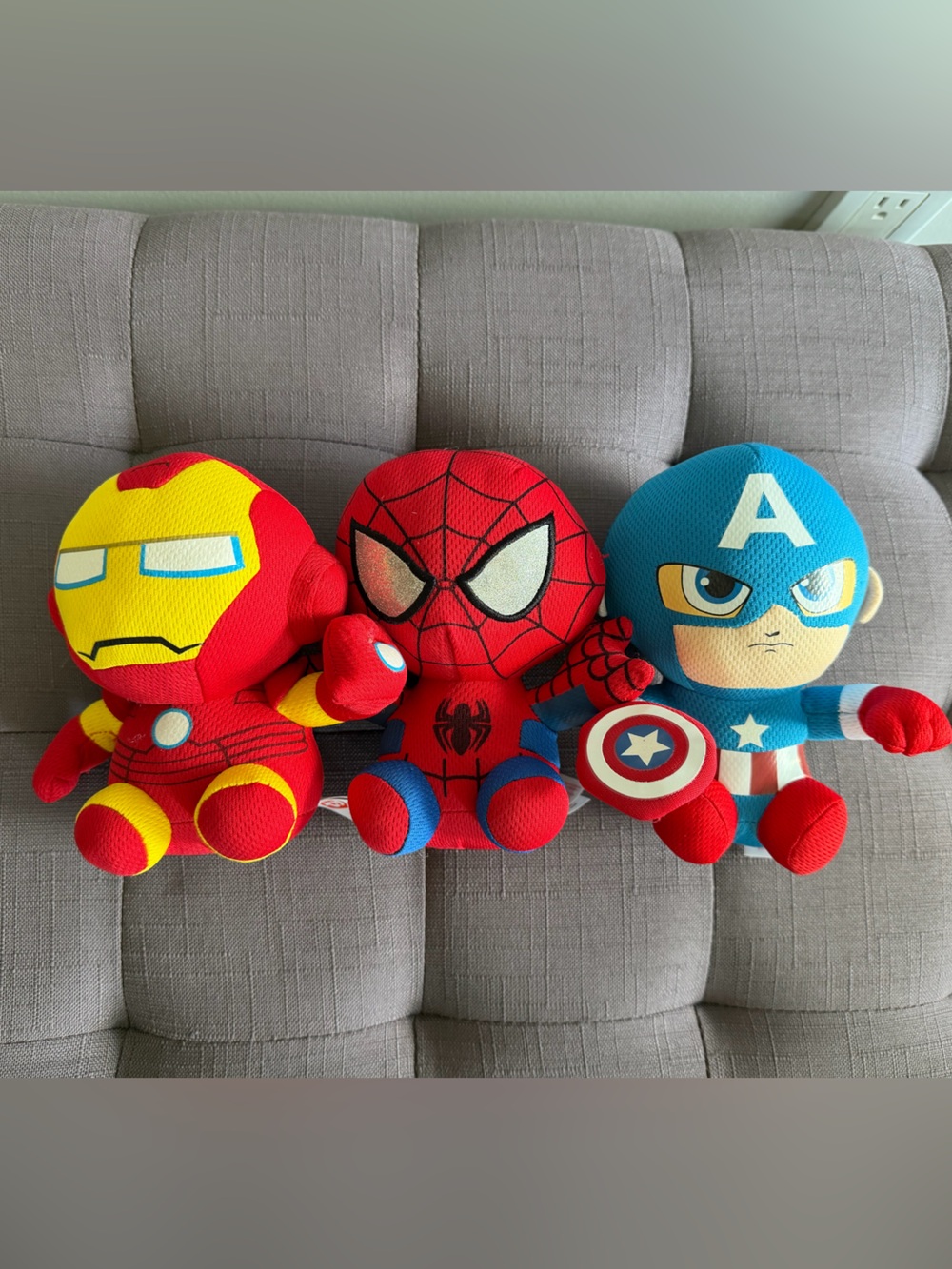 TY Marvel Superhero Plush Toys x3